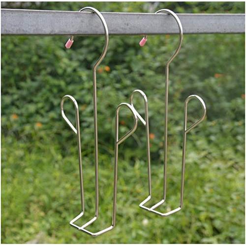 5pcs Connectable Shoes Drying Rack,Hangers Stainless Steel Shoes Hanging Storage,Baby Clothes Hanger