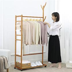 Multifunctional Coat Rack, Hanging Hanger/Bedroom/Simple/Hanging Clothes Rack/wiht Wheels,D