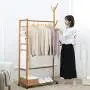 Multifunctional Coat Rack, Hanging Hanger/Bedroom/Simple/Hanging Clothes Rack/wiht Wheels,D