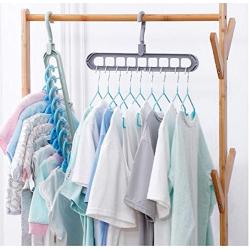 10pcs Random Color Magic Multi-Port Support Hangers for Clothes Drying Rack Multifunction Plastic Clothes Rack Drying Hanger Storage Hangers