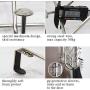 Mebbay Pack of 2 Over The Door Rack, Heavy Duty Organizer Hooks, Over Door Hanger for Clothes, Towels, Hats - 5 Dual Hooks