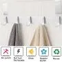Rongyuxuan Over The Door Hook Hanger, Aluminum Coat Hanger Towel Rack with 5 Hooks for Coats, Hats, Scarves, Towels, Robes, Jackets, Leashes, Hoodies Rongyuxuan Over The Door Hook Hanger, Aluminum Coat Hanger Towel Rack with 5 Hooks for Coats, Hats, Scarves, Towels, Robes, Jackets, Leashes, Hoodies