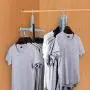 ONEYUE Magic Clothes Hangers, Foldable Dual Hanger Closet Organizer Space Saving Hangers for Clothes Shirts Sweaters Coat Drying Rack (Blue) ONEYUE Magic Clothes Hangers, Foldable Dual Hanger Closet Organizer Space Saving Hangers for Clothes Shirts Sweaters Coat Drying Rack (Blue)