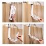 HJYPYJ Magic Hanger,Wall-Mounted Stainless Steel + ABS Folding Hanger,Portable Space-Saving Organizer Hangers, Detachable/White / 1 pcs