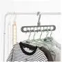 DNJKSA Multi-Function Folding Magic Nine-Hole Rotating Magic Clothes Hanger Wardrobe Drying Clothes Home Bedroom Storage Holder(5 Pieces/Lot)(Random Color) DNJKSA Multi-Function Folding Magic Nine-Hole Rotating Magic Clothes Hanger Wardrobe Drying Clothes Home Bedroom Storage Holder(5 Pieces/Lot)(Random Color)