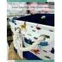 FANKANG Rectangular Fabric Storage Bin Boxes Laundry Basket with Dinosaur Prints for Nursery Storage, Storage Hamper, Book Bag, Gift Baskets (Animals)