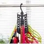 Studyset Folding Clothes Hanger Space Saving Dual Hanger with Hook Wardrobe Closet Organizer Rack