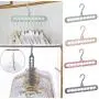 10pcs Random Color Multi-Port Support Circle Clothes Hangers Clothes Drying Racks Multifunction Plastic Scarf Clothes Hanger