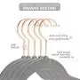MIZGI Premium Kids Velvet Hangers (Pack of 50) with Copper/Rose Gold Hooks,Space Saving Ultra Thin,Non Slip Hangers use for Childrens Skirt Dress Pants,Clothes Hangers by (Gray) MIZGI Premium Kids Velvet Hangers (Pack of 50) with Copper/Rose Gold Hooks,Space Saving Ultra Thin,Non Slip Hangers use for Childrens Skirt Dress Pants,Clothes Hangers by (Gray)
