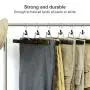 SONGMICS Pants Hangers, Set of 12 Solid Wood Hanger, Anti-Slip Felt, 360° Swivel Hook, Clamp Skirt Hanger, Dark Walnut Color UCRW07V12 SONGMICS Pants Hangers, Set of 12 Solid Wood Hanger, Anti-Slip Felt, 360° Swivel Hook, Clamp Skirt Hanger, Dark Walnut Color UCRW07V12