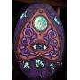 Large Mystic Eye Ouija Inspired Planchette Holo Moon Phase Hand Made 3 Hook Jewelry Key Hanger Organizer