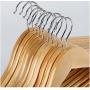 5pcs Solid Wood Hanger Non-Slip Hangers Clothes Hangers Shirts Sweaters Dress Hanger Drying Rack for Home