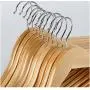 5pcs Solid Wood Hanger Non-Slip Hangers Clothes Hangers Shirts Sweaters Dress Hanger Drying Rack for Home