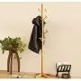 HTDZDX 10 Hooks Coat Rack Clothes Stand Hat Handbag Hanger Hall Tree Solid Wood 181 cm(71.3 in) (Color : B)