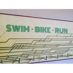 Race Medal Holder/Running Medal Hanger - LIFE IS BETTER IN RUNNING SHOES. Wood Wall Mounted Medal Organizer