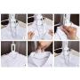 Decdeal Portable Folding Clothes Hangers Multifunctional Set Wardrobe Clothing Coat Foldable Clothes Drying Rack Plastic Hanger for Traveling Business Trip