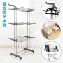Voilamart Clothes Drying Rack 3 Tier with Wheels, Foldable Clothes Garment Dryer Compact Storage, Heavy Duty Stainless Steel Hanger, Laundry Indoor Outdoor Airer Voilamart Clothes Drying Rack 3 Tier with Wheels, Foldable Clothes Garment Dryer Compact Storage, Heavy Duty Stainless Steel Hanger, Laundry Indoor Outdoor Airer