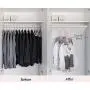 SANDY ANANKE 10 Packs Space Saving Clothes Hangers, Multi Port Hanger Organizer with 9 Slots for Heavy Clothes, Shirts Pants Dresses Coats, Four Colors