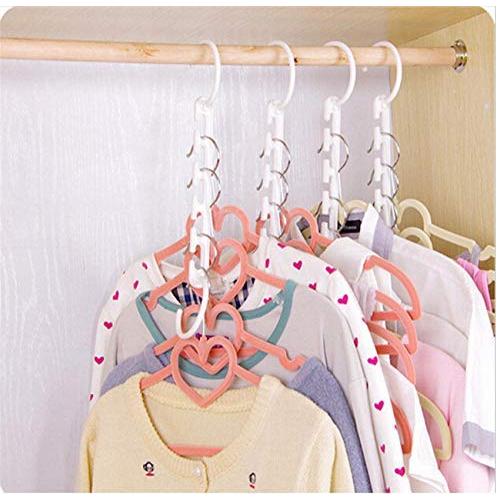 10pcs 3D Space Saving Space Hanger Clothes Hanger Hook