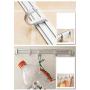 Hook Rail/Coat Rack Adjustable Wall Hooks Towel Hooks Stainless Steel Chrome Wall Mount Door Coat Hooks Clothes Hanger Rack Jacket Pegs For Bathroom Living Room Kitchen For Easy Installation , 7 hooks
