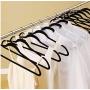 Non Slip Velvet Hangers - 10pcs Space Saving Clothes Hanger Hook Swivel 360 - Black,10pcs