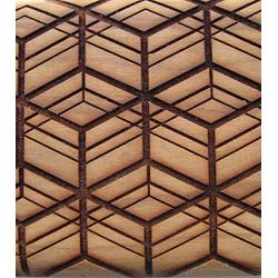 Laser cut decorative coat rack, wall hanger, sacred geometry, hexagonal pattern