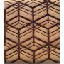 Laser cut decorative coat rack, wall hanger, sacred geometry, hexagonal pattern