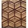 Laser cut decorative coat rack, wall hanger, sacred geometry, hexagonal pattern