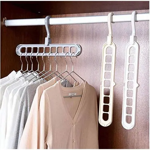 Multifunction Support Clothes 10pcs Random Color Drying Rack Creative Clothes Hanger Plastic Scarf Clothes Hangers Hangers Storage Racks