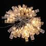 LED Photo Clips String Lights, Battery Operated - Features Movable Photo Clips - Long Lasting Heavy Duty - Ideal for Hanging Pictures, Cards, Artwork, Decorations,50 LEDs