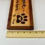 No need to knock, we know youre here. Dog Sign, Animal Lover Gift, Dog Decor, Saw-tooth Hanger Installed, Dog House Decor, Laser Engraved Great Quality, Oil Finish
