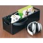 mDesign Plastic Stackable Household Storage Organizer Container Bin with Handles - for Media Consoles, Closets, Cabinets - Holds DVDs, Video Games, Gaming Accessories, Head Sets - 4 Pack - Black mDesign Plastic Stackable Household Storage Organizer Container Bin with Handles - for Media Consoles, Closets, Cabinets - Holds DVDs, Video Games, Gaming Accessories, Head Sets - 4 Pack - Black