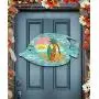G.DeBrekht Fish Scenic Coastal Surfboards Palm Tree Sunset Wooden Door hanger / wall decor #8198527H