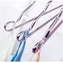 10pcs Random Color Thicker Aluminum Alloy Drying Racks, Home Seamless Hanger Anti-Slip Clothing Hanger Anti-Rust Windproof Dress Cloth Rack