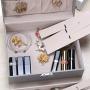goldwheat Two-Layer Leather Jewelry Boxes Watch Case Earring Organizer Jewelry Display Storage Box