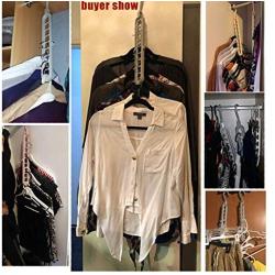 Multi-Port Support Circle Clothes Hanger Clothes Drying Racks Multifunction Plastic Scarf Clothes Hanger Hangers Storage Rack 10pcs Random Style