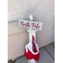 Christmas Stocking Hanger By Sonoran Cottage Designs -LED Wireless North Pole Sign - 4 Or 8 Hook Option