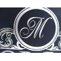 Personalized Black-Silver Key Holder for wall, Monogram key holder, Charcoal Key Holder, Key Hanger, Family name Last Name Wall Key Rack,Custom Gift, Wedding Gift, Closing Gift, Real Foil Letters