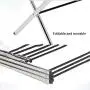 Accordion Design Clothes Airer,Folding Stainless Steel Laundry Drying Rack,Adjustable Dry Rail Hanger with Concise Home Portable,for Socks Bed Linen Clothing Extendable Compact Accordion Design Clothes Airer,Folding Stainless Steel Laundry Drying Rack,Adjustable Dry Rail Hanger with Concise Home Portable,for Socks Bed Linen Clothing Extendable Compact
