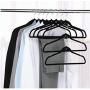 10Pcs Non Slip Velvet Suit Clothes Hangers Wardrobe Home Organizer