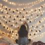 LED Photo Clips String Lights, Battery Operated - Features Movable Photo Clips - Long Lasting Heavy Duty - Ideal for Hanging Pictures, Cards, Artwork, Decorations,50 LEDs