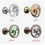 Ochoos Glass Bronze/Copper Hooks Inspired 4 Color Crystal Wall Hooks Clothes Hanger Wall Decor Curtain French Country Hat Coat Hangers