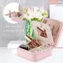 Procase Jewelry Boxes Girls Jewelry Organizer Mini Travel Case, Small Portable Jewelry Storage Case for Necklaces Bracelets Earrings Rings