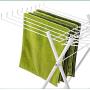 XQY Drying Rack Hangers Airer Indoor Towel Rack White Iron Outdoor Balcony Drying Rack Floorstanding Folding Hanger Clothes Rack