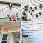 Vinyl Siding Hooks for Hanging, Heavy Duty Light Mailbox Planter Hanger 8 Pack