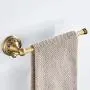 AUSWIND 4-Piece Antique Brass Carved Wall Mounted Bathroom Hardware Set (Toilet Paper holder without cover/Robe Hook/Towel Bar/StraightTowel Rings) AUSWIND 4-Piece Antique Brass Carved Wall Mounted Bathroom Hardware Set (Toilet Paper holder without cover/Robe Hook/Towel Bar/StraightTowel Rings)