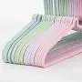 SAASNY Plastic Hangers Standard Hangers,[20 Pack] Coat Hangers ? Premium S-Shaped Pp Plastic Clothes Hangers,Non Slip,Slim and Space Saving,Green for Drying and Storage