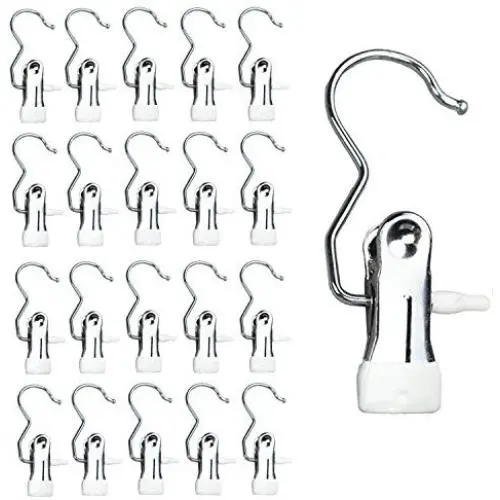Landy Portable Laundry Hook Hanging Clothes Pins Clips Travel Hanging Drying Rack Great as Boot Hanger (20 Pack) Landy Portable Laundry Hook Hanging Clothes Pins Clips Travel Hanging Drying Rack Great as Boot Hanger (20 Pack)