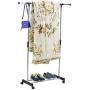 Generic YZ_736778YZ_7 Rack Hanging hes Rac Garment Bar Portable nt Bar Hanger WP ble A Rolling Clothes able H Adjustable Heavy YZ_US7_160606_44