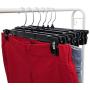 Hanger Central Heavy-Duty Black Plastic Closet Department Store Pants Hangers, 14 Inch, 200 Pack